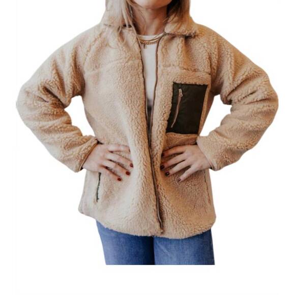 SAGE THE LABEL Jackets & Blazers - NEW SAGE THE LABEL hartley teddy jacket in brown